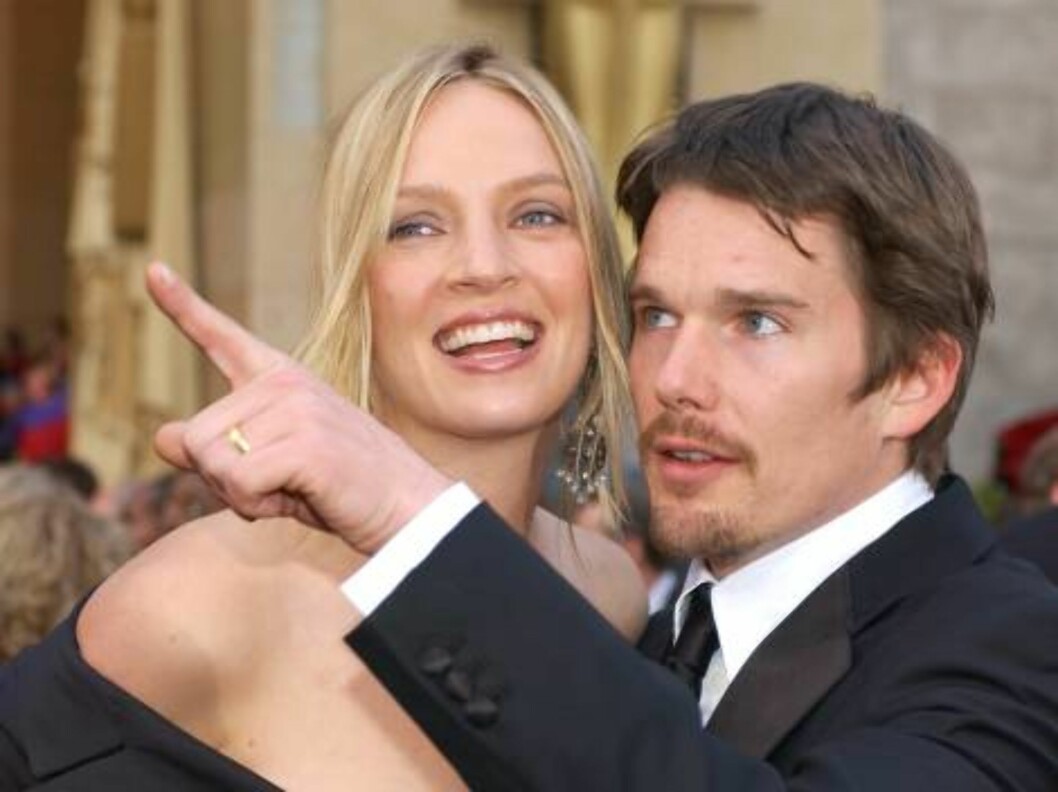 <strong>LYKKELIGE TIDER:</strong> EKteskapet mellom Uma Thurman og Ethan Hawke holdt ikke, og nå krangler de om alt. Foto: AP <strong>LYKKELIGE TIDER:</strong> EKteskapet mellom Uma Thurman og Ethan Hawke holdt ikke, og nå krangler de om alt. Foto: AP