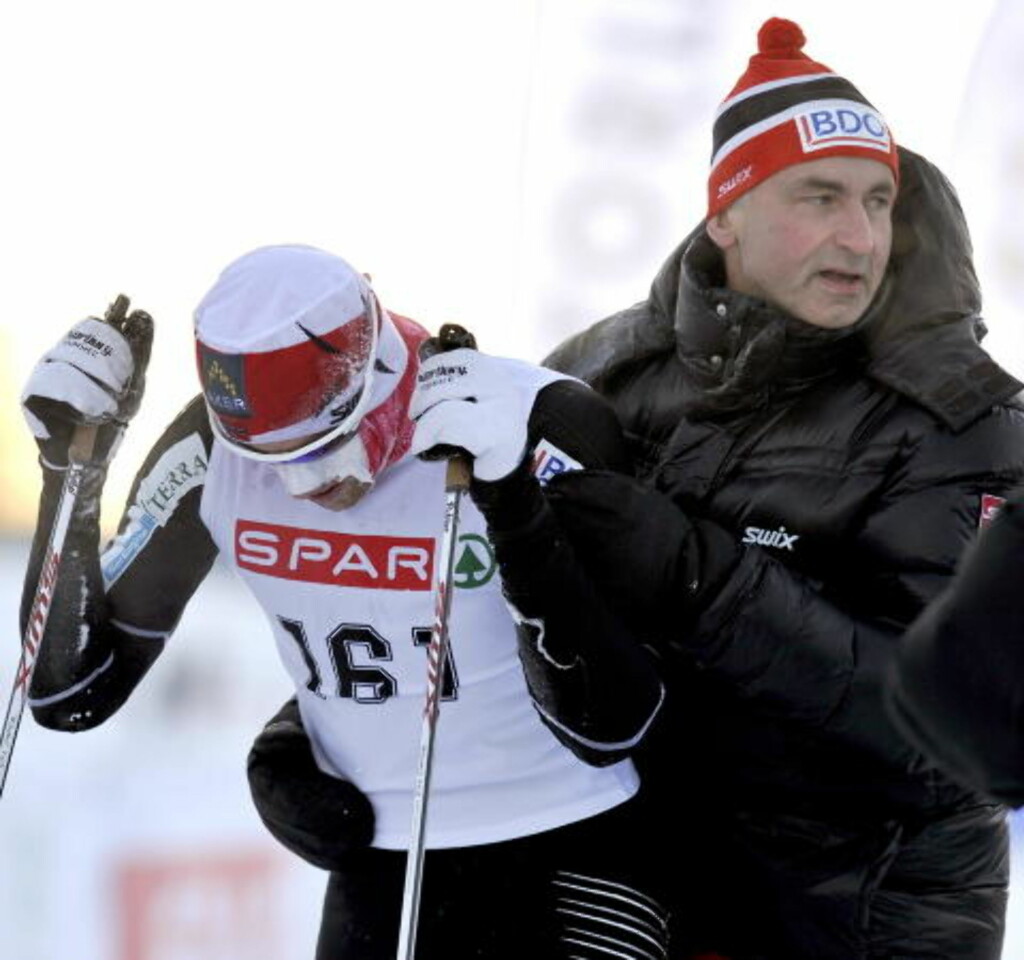 INGEN PROTEST: John Northug sier at det ikke var noen protestaksjon fra sønnens side under lørdagens renn.Foto: Ned Alley / Scanpix INGEN PROTEST: John Northug sier at det ikke var noen protestaksjon fra sønnens side under lørdagens renn.Foto: Ned Alley / Scanpix