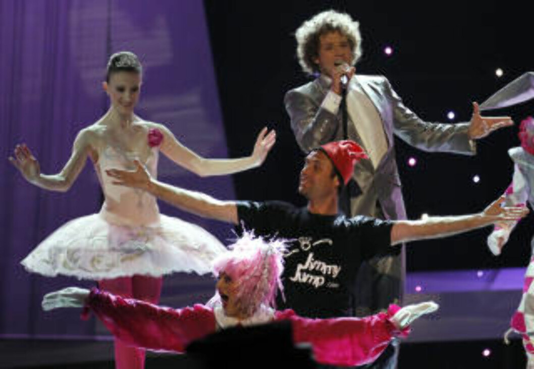<strong>SIST SETT PÅ FORNEBU:</strong> Jimmy Jumps forrige opptreden, kom under Eurovision Song Contest i Telenor Arena i mai.Foto: SCANPIX <strong>SIST SETT PÅ FORNEBU:</strong> Jimmy Jumps forrige opptreden, kom under Eurovision Song Contest i Telenor Arena i mai.Foto: SCANPIX