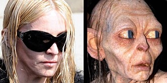 - Madonna ligner på Gollum - Madonna ligner på Gollum