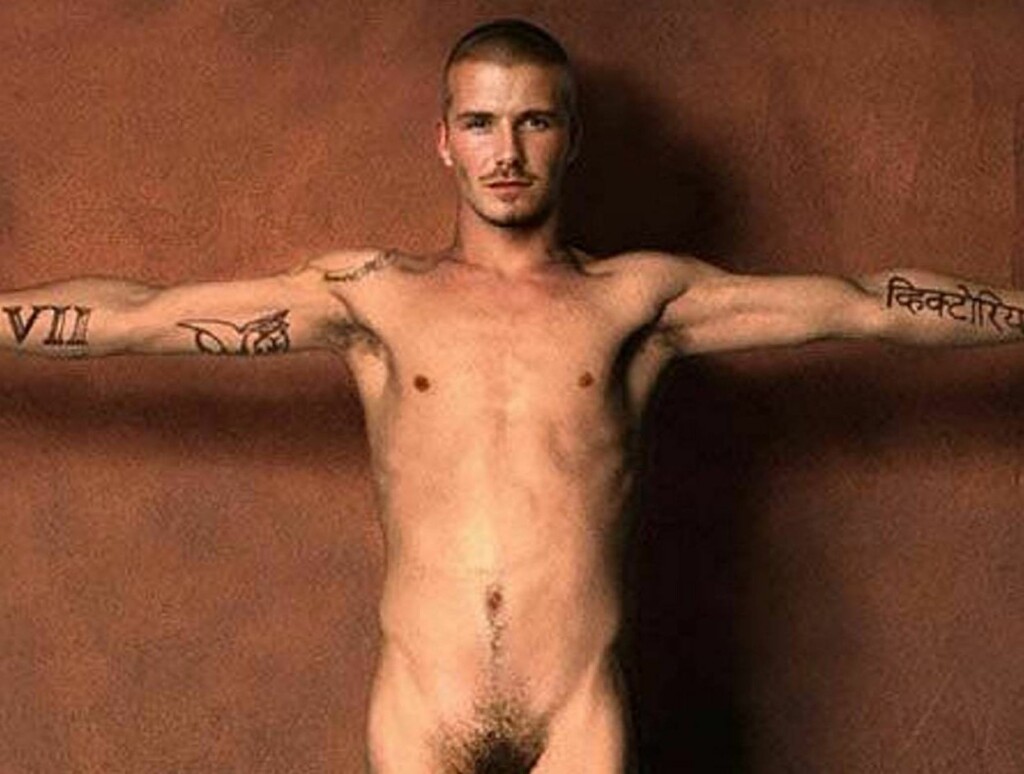 Hard david beckham fully nude is