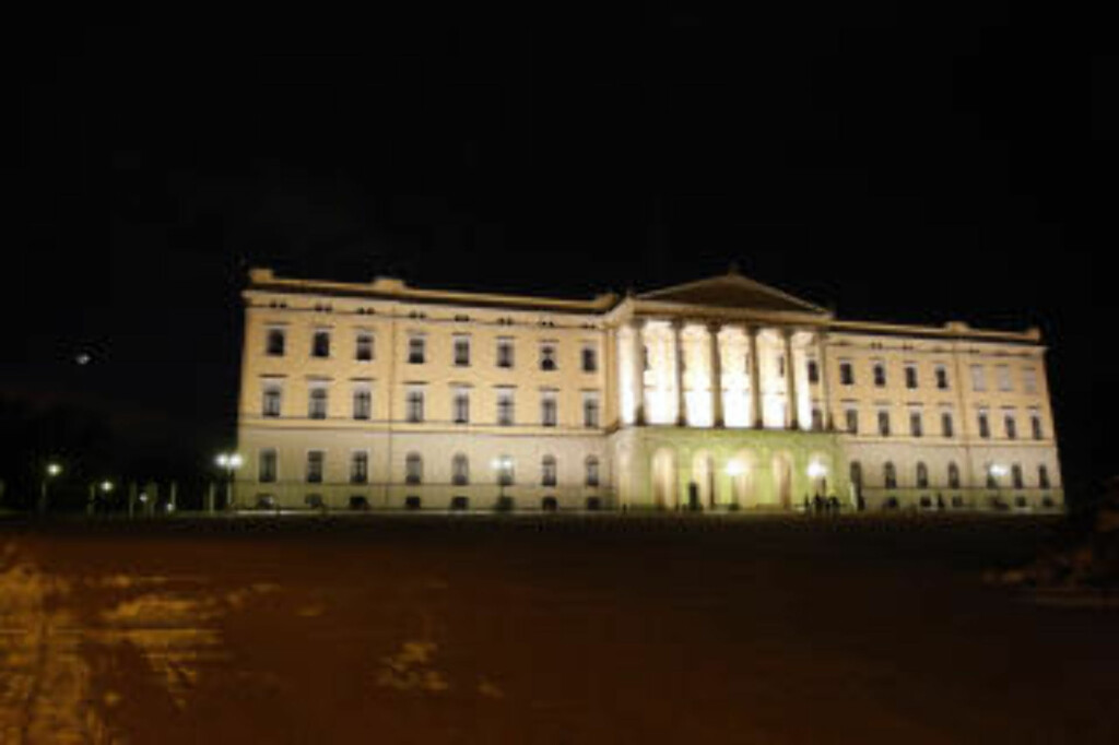 ET LYSENDE SLOTT: Dette er Slottet i Oslo, rett før fjorårets Earth Hour. Foto: Lise Åserud / SCANPIX ET LYSENDE SLOTT: Dette er Slottet i Oslo, rett før fjorårets Earth Hour. Foto: Lise Åserud / SCANPIX