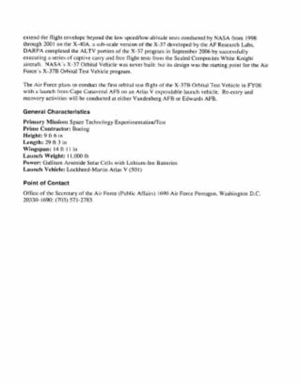 Se dokumentet som pdf her. Faksimile: U.S. Air Force Se dokumentet som pdf her. Faksimile: U.S. Air Force