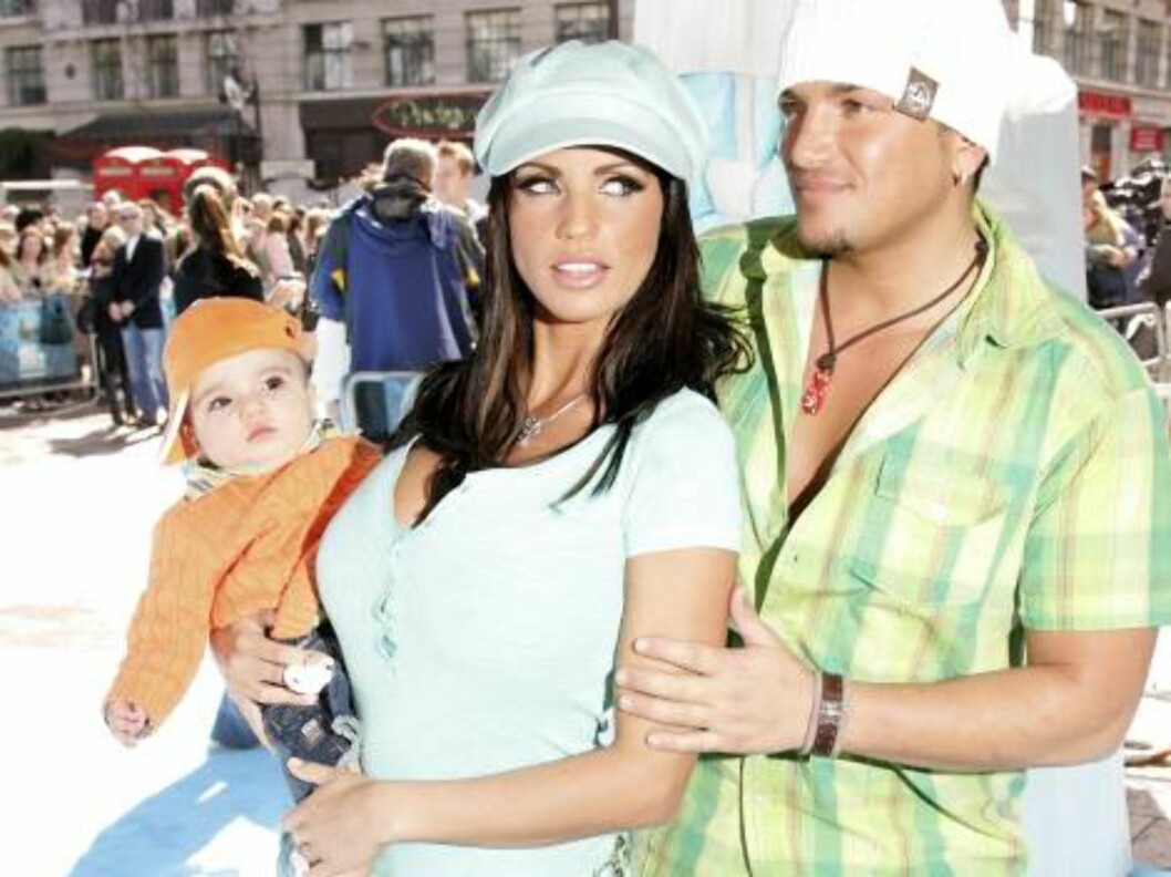 <strong>LONDON - APRIL 02:</strong> (UK TABLOID NEWSPAPERS OUT) Model Jordan, her husband, singer Peter Andre, and their son Junior arrive at the UK Premiere of 'Ice Age 2: The Meltdown' at the Empire Leicester Square on April 2, 2006 in London, England. (Photo by Dave Foto: All Over Press <strong>LONDON - APRIL 02:</strong> (UK TABLOID NEWSPAPERS OUT) Model Jordan, her husband, singer Peter Andre, and their son Junior arrive at the UK Premiere of 'Ice Age 2: The Meltdown' at the Empire Leicester Square on April 2, 2006 in London, England. (Photo by Dave Foto: All Over Press