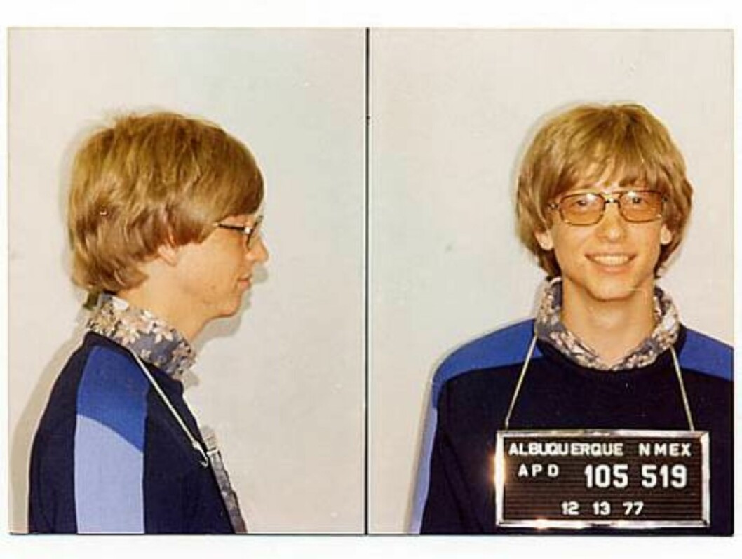 <strong>MICRO-SLEM:</strong> Microsoft-sjef Bill Gates ble fotografert av onkel Politi i 1977 etter en trafikkforseelse. Detaljene rundt pågripelsen er nå mystisk forsvunnet... Foto: Amerikansk politi <strong>MICRO-SLEM:</strong> Microsoft-sjef Bill Gates ble fotografert av onkel Politi i 1977 etter en trafikkforseelse. Detaljene rundt pågripelsen er nå mystisk forsvunnet... Foto: Amerikansk politi
