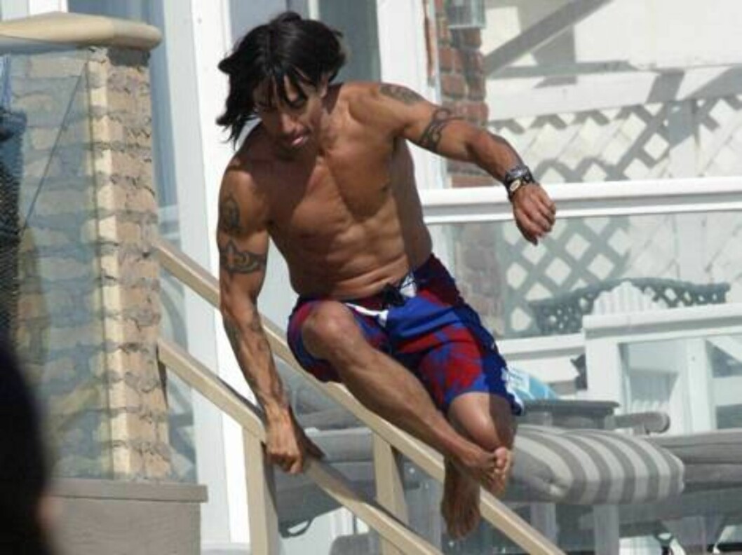 <strong>VEGETARIANER:</strong> Red Hot Chili Peppers vokalist Anthony Kiedis. Foto: All Over Press <strong>VEGETARIANER:</strong> Red Hot Chili Peppers vokalist Anthony Kiedis. Foto: All Over Press