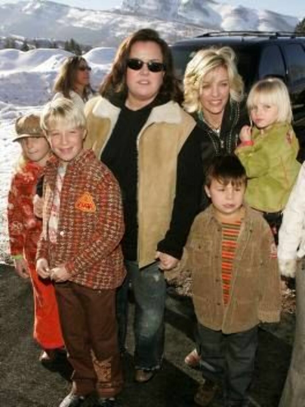 <strong>BARNEFLOKK:</strong> Rosie O'Donnell har barna Parker, Chelsea, Blake, og Vivienne med ekskona Kelli Carpenter (t.h.). Foto: All Over Press <strong>BARNEFLOKK:</strong> Rosie O'Donnell har barna Parker, Chelsea, Blake, og Vivienne med ekskona Kelli Carpenter (t.h.). Foto: All Over Press