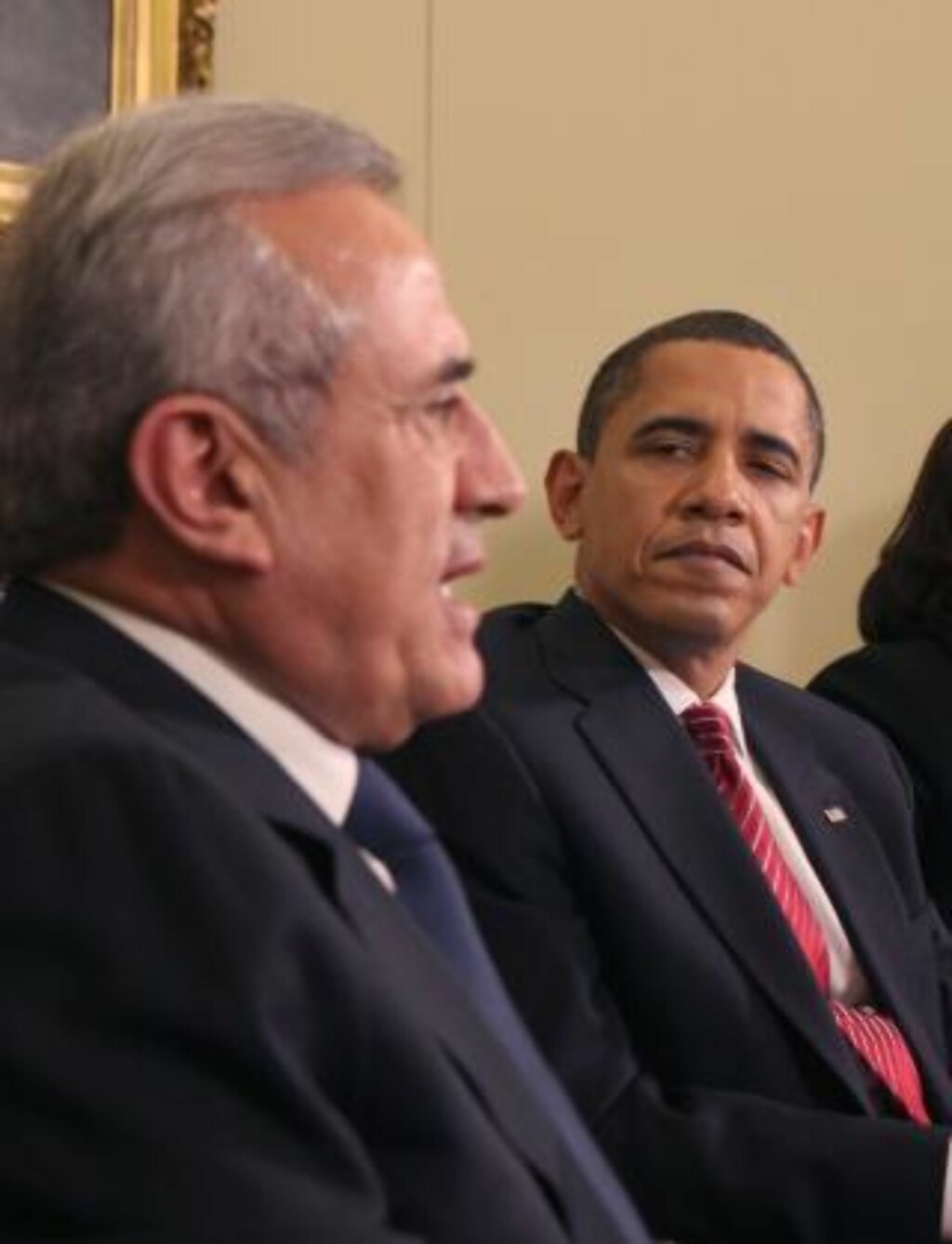 HADDE MØTE: Libanons president Michel Sleiman og USAs president Barack Obama. Foto: EPA/Dennis Brack/Scanpix HADDE MØTE: Libanons president Michel Sleiman og USAs president Barack Obama. Foto: EPA/Dennis Brack/Scanpix