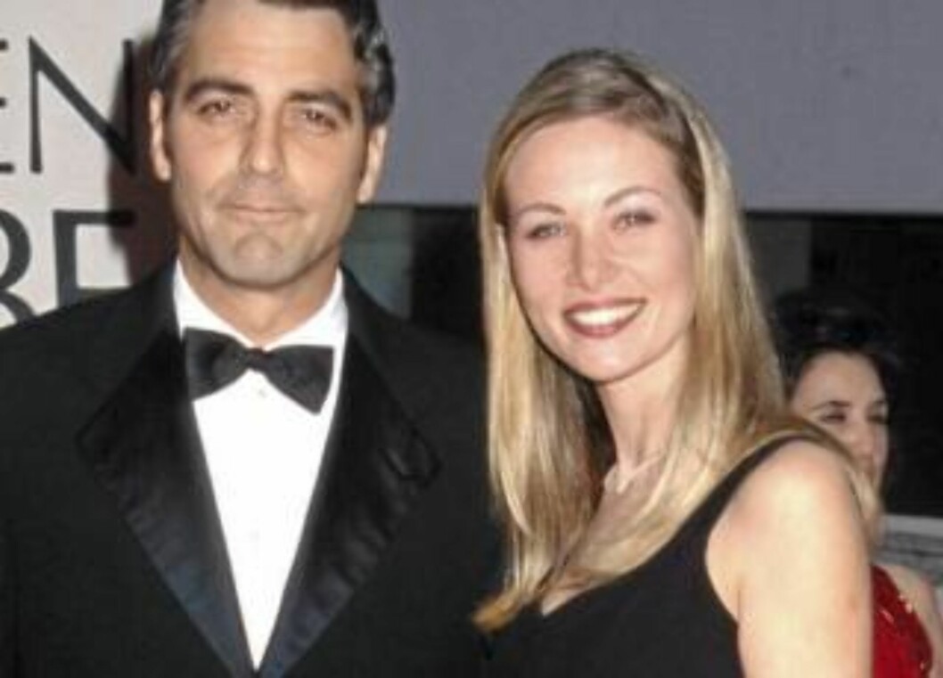George Clooney og Celine Balitran i 1998. Foto: Stella George Clooney og Celine Balitran i 1998. Foto: Stella