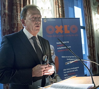 KRITISERTE: Erik Andersen ble tildelt OXLO-prisen for 2016 i Oslo rådhus. Foto: Øistein Norum Monsen / Dagbladet KRITISERTE: Erik Andersen ble tildelt OXLO-prisen for 2016 i Oslo rådhus. Foto: Øistein Norum Monsen / Dagbladet