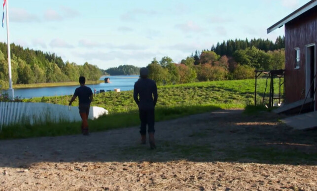 HVOR SKAL DU, ALI?: I onsdagens episode av «Farmen» kan seerne så vidt høre at Ali sier noe om å «hente mer ved» til takka i bakstehuset. At samtlige deltakere skulle samles til lunsj, kom derimot ikke fram. Foto: TV 2 HVOR SKAL DU, ALI?: I onsdagens episode av «Farmen» kan seerne så vidt høre at Ali sier noe om å «hente mer ved» til takka i bakstehuset. At samtlige deltakere skulle samles til lunsj, kom derimot ikke fram. Foto: TV 2