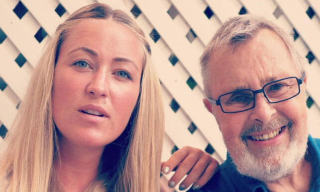 PAPPAJENTE: Stine Hartmann har et nært forhold til pappa Sigurd. Foto: Privat PAPPAJENTE: Stine Hartmann har et nært forhold til pappa Sigurd. Foto: Privat