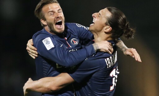 I 2013: David Beckham og Zlatan Ibrahimovic i mai 2013. Foto: EPA/GUILLAUME HORCAJUELO I 2013: David Beckham og Zlatan Ibrahimovic i mai 2013. Foto: EPA/GUILLAUME HORCAJUELO