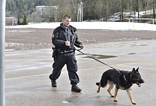 Liket ble funnet rett bak Ammerud skole. Foto: Hans Arne Vedlog / Dagbladet Liket ble funnet rett bak Ammerud skole. Foto: Hans Arne Vedlog / Dagbladet