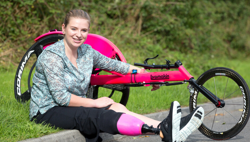 NYTT LIV: Nå satser Hannah mot Paralympics. Drømmen er å delta i triatlon i 2020. FOTO: Carters NYTT LIV: Nå satser Hannah mot Paralympics. Drømmen er å delta i triatlon i 2020. FOTO: Carters