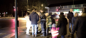 To minutter etter at drapet var meldt til politiet, så vitnet en mann løpe skrått over veien: - Han må ha vært involvert To minutter etter at drapet var meldt til politiet, så vitnet en mann løpe skrått over veien: - Han må ha vært involvert