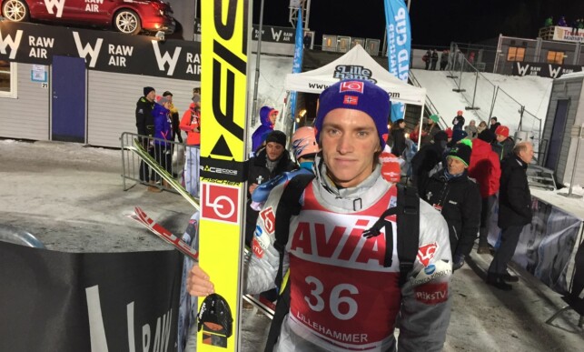 FORNØYD: Anders Fannemel ble beste nordmann på andreplass under kvalifiseringen på Lillehammer fredag. FOTO: TORE ULRIK BRATLAND FORNØYD: Anders Fannemel ble beste nordmann på andreplass under kvalifiseringen på Lillehammer fredag. FOTO: TORE ULRIK BRATLAND