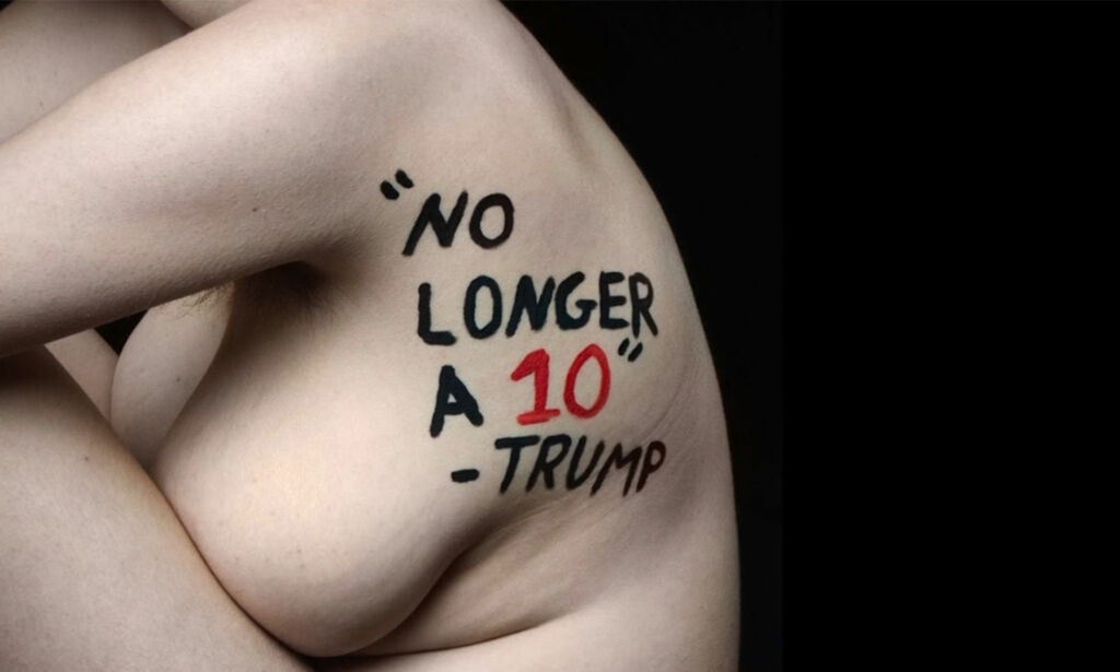 image: 18-åring fikk venner til å kle seg nakne for å vise avsky mot Trump