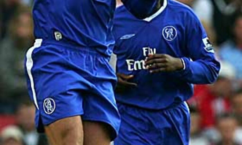 SCORET TO: Eidur Gudjohnsen puttet to for Chelsea. Foto: REUTERS SCORET TO: Eidur Gudjohnsen puttet to for Chelsea. Foto: REUTERS