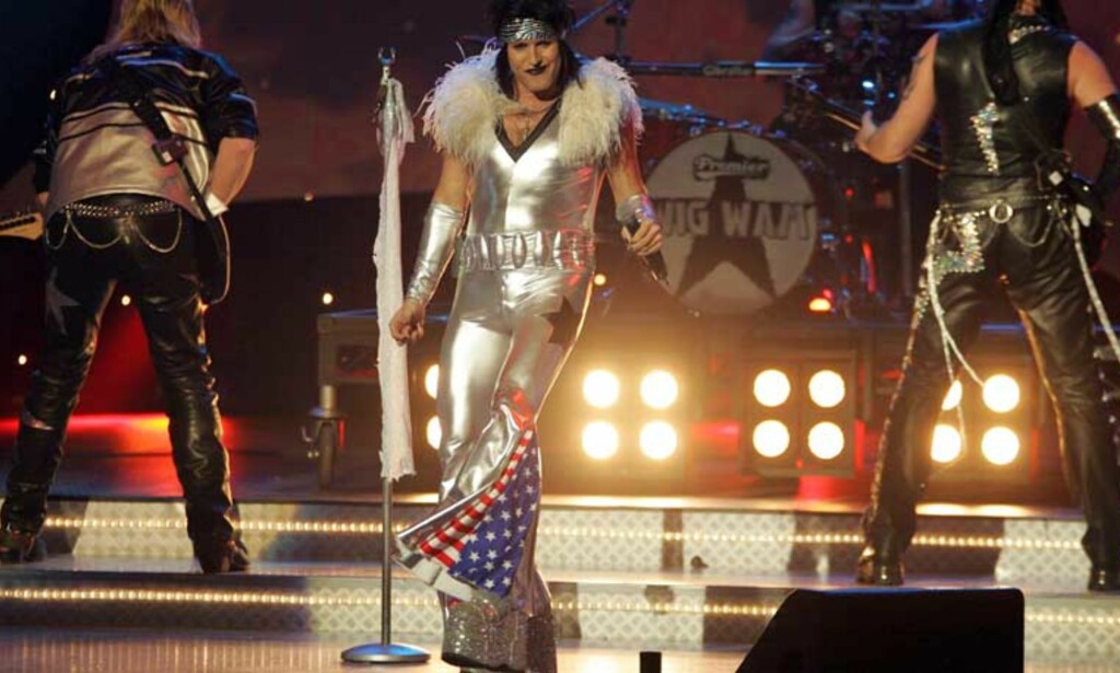 FAVORITT: Oddsfirmaene har tro på glamrockerne Wig Wam i årets Melodi Grand Prix. Foto: EIRIK HELLAND URKE FAVORITT: Oddsfirmaene har tro på glamrockerne Wig Wam i årets Melodi Grand Prix. Foto: EIRIK HELLAND URKE