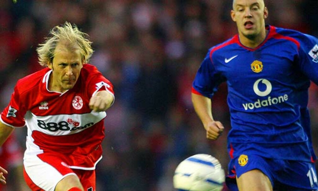 SLAKTET: Alan Smith (t.h.) skal være blant de navngitte spillerne Roy Keane skjelte ut i et sensurert intervju etter tapet for Gaizka Mendieta og Middlesbrough. Foto: Reuters/Scanpix SLAKTET: Alan Smith (t.h.) skal være blant de navngitte spillerne Roy Keane skjelte ut i et sensurert intervju etter tapet for Gaizka Mendieta og Middlesbrough. Foto: Reuters/Scanpix