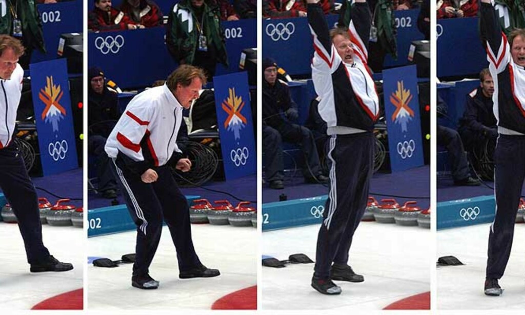 MAGISK: Skip Pål Trulsen ser at Norge vinner OL-gull i curling, etter en dramatisk finale mot Canada i Salt Lake City-OL, 2002. Foto: Tor Richardsen/Scanpix MAGISK: Skip Pål Trulsen ser at Norge vinner OL-gull i curling, etter en dramatisk finale mot Canada i Salt Lake City-OL, 2002. Foto: Tor Richardsen/Scanpix