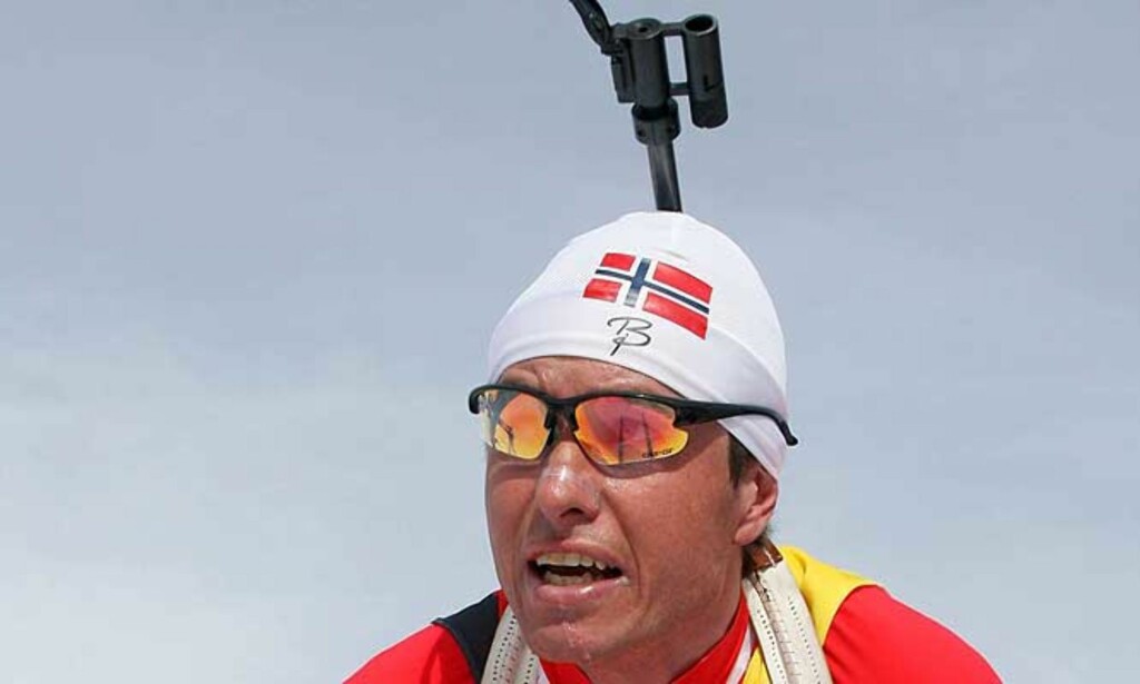 IRRITERT: Frode Andresen skjøt godt, men irriterte seg over sin ene bom. Foto: Scanpix IRRITERT: Frode Andresen skjøt godt, men irriterte seg over sin ene bom. Foto: Scanpix