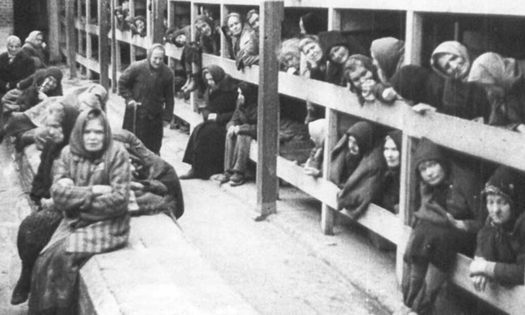 OVERLEVENDE: Rundt 7000 mennesker ble befridd fra konsentrasjonsleiren Auschwitz i Polen etter andre verdeskrig. Foto: Scanpix/Reuters OVERLEVENDE: Rundt 7000 mennesker ble befridd fra konsentrasjonsleiren Auschwitz i Polen etter andre verdeskrig. Foto: Scanpix/Reuters