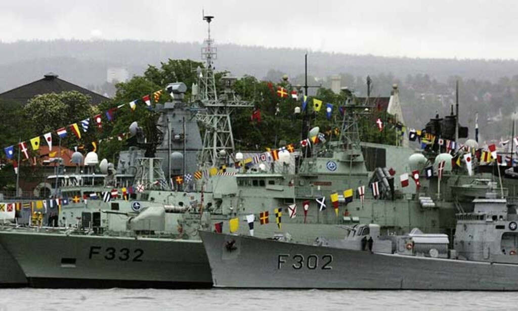 GRUNNSTØTT: KNM «Trondheim» helt til høyre i Oslo havn i fjor. Foto: Scanpix GRUNNSTØTT: KNM «Trondheim» helt til høyre i Oslo havn i fjor. Foto: Scanpix
