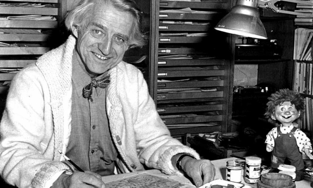 LAGDE VISER SOM BARNA SKULLE MALE TIL: Thorbjørn Egners «Visen om vesle Hoa» er en av mange viser som ble sendt på Lørdagsbarnetimen. De skulle inspirere barna til å tegne og male. Malermester Klattiklatts reise til «negerland». Foto: SCANPIX LAGDE VISER SOM BARNA SKULLE MALE TIL: Thorbjørn Egners «Visen om vesle Hoa» er en av mange viser som ble sendt på Lørdagsbarnetimen. De skulle inspirere barna til å tegne og male. Malermester Klattiklatts reise til «negerland». Foto: SCANPIX