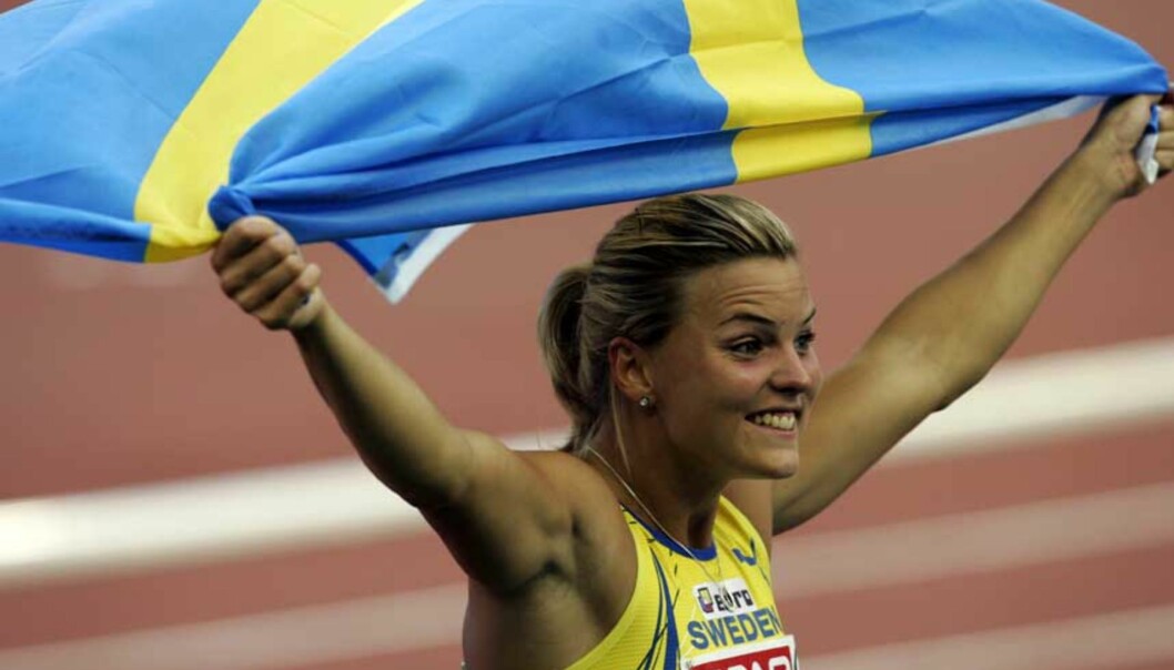 <b>HAR KOMMET LENGER:</b> Svenskene har sendt digital-tv i mange år, og hele sju kanaler er gratis. Her: Svenske Susanna Kallur tok gull på 100 meter hekk under EM i friidrett i Gøteborg i august i fjor. Foto: CORNELIUS POPPE/SCANPIX <b>HAR KOMMET LENGER:</b> Svenskene har sendt digital-tv i mange år, og hele sju kanaler er gratis. Her: Svenske Susanna Kallur tok gull på 100 meter hekk under EM i friidrett i Gøteborg i august i fjor. Foto: CORNELIUS POPPE/SCANPIX