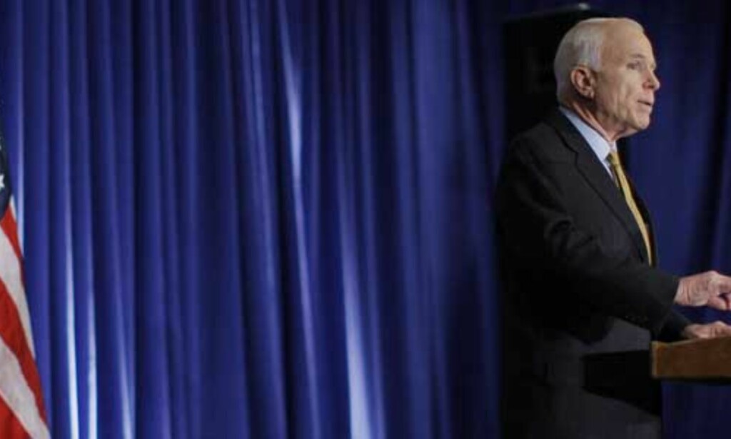 image: McCain stanser valgkampen på grunn av finanskrisa image: McCain stanser valgkampen på grunn av finanskrisa