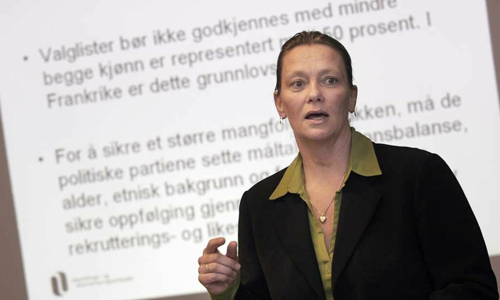 OPPFORDRING: Beate Gangås ønsker at homofile skal nevnes spesielt i statlige stillingsannonser. Seinere håper hun at næringslivet kommer etter. Foto: JARL FR. ERICHSEN / SCANPIX OPPFORDRING: Beate Gangås ønsker at homofile skal nevnes spesielt i statlige stillingsannonser. Seinere håper hun at næringslivet kommer etter. Foto: JARL FR. ERICHSEN / SCANPIX