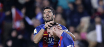 Barcelona-kunst i byderbyet mot Espanyol. Súarez, Iniesta og Messi viste verdensklasse Barcelona-kunst i byderbyet mot Espanyol. Súarez, Iniesta og Messi viste verdensklasse