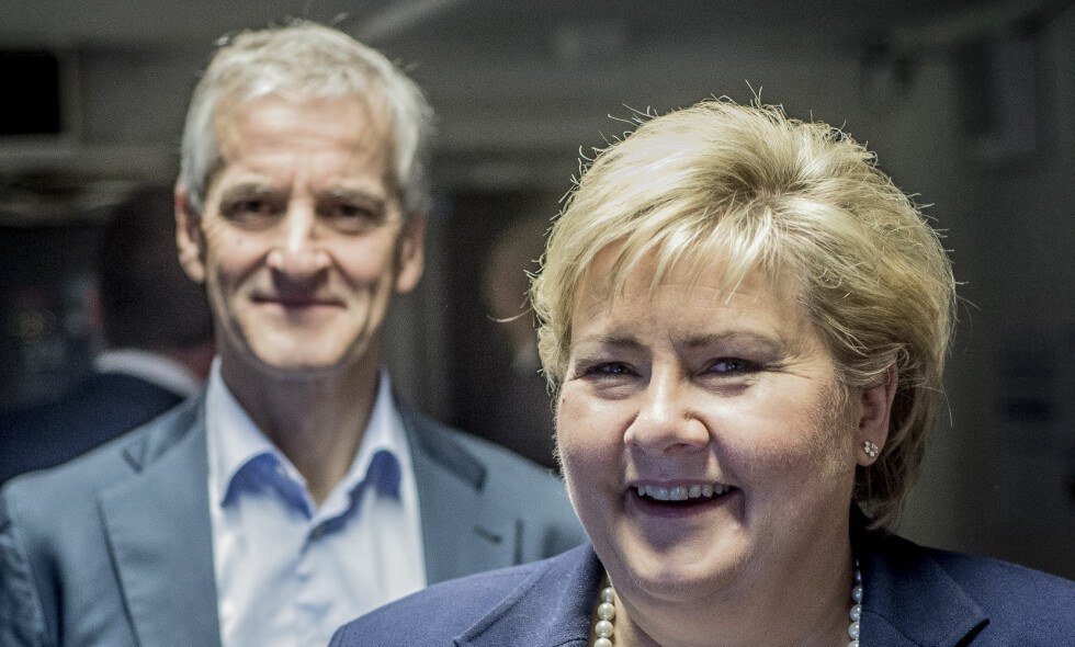 DUELLEN: Jonas Gahr Støre og Erna Solberg skal bruke mesteparten av 2017 på å kjempe mot hverandre. Foto: Thomas Rasmus Skaug / Dagbladet DUELLEN: Jonas Gahr Støre og Erna Solberg skal bruke mesteparten av 2017 på å kjempe mot hverandre. Foto: Thomas Rasmus Skaug / Dagbladet