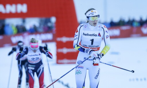 I EGEN KLASSE: Stina Nilsson smadret all motstand i finalen. Foto: Terje Pedersen / NTB Scanpix I EGEN KLASSE: Stina Nilsson smadret all motstand i finalen. Foto: Terje Pedersen / NTB Scanpix