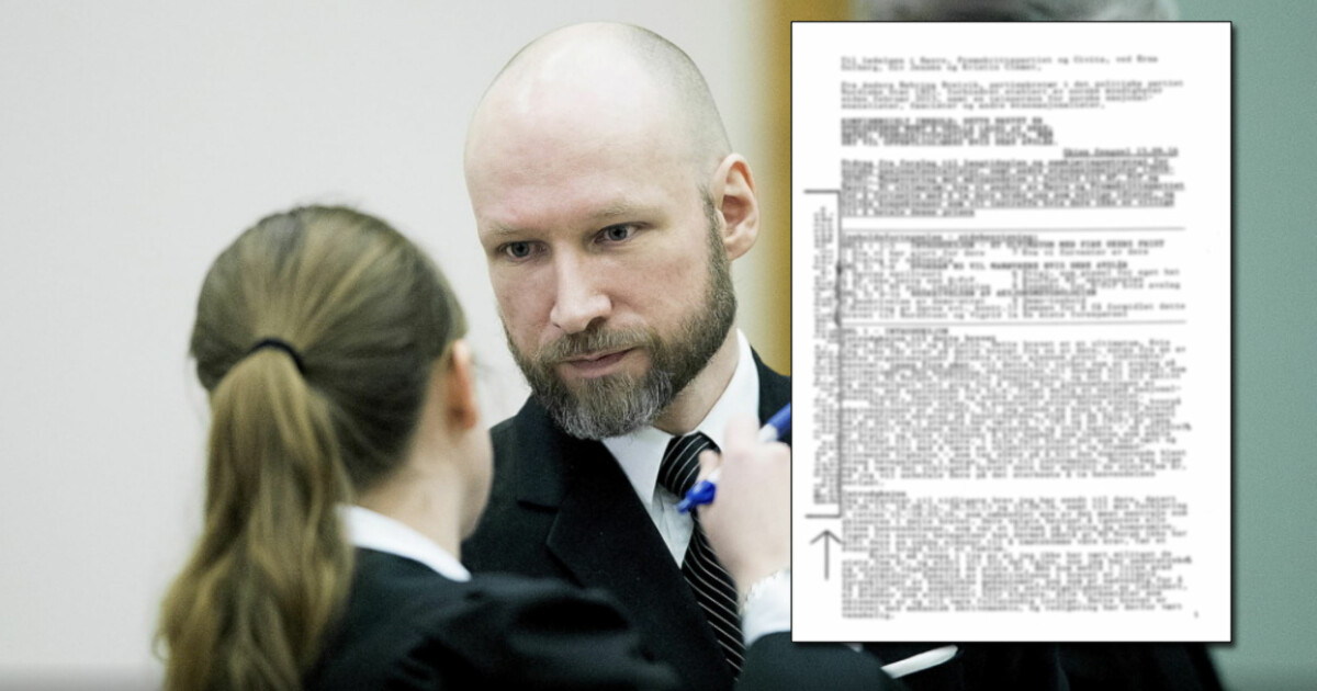 Mener brev fra Breivik viser at han er mentalt syk - Dagbladet