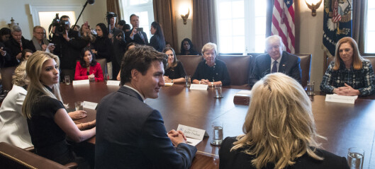 Da Donald Trump møtte Canadas statsminister for første gang, var det datteren som styrte ordet Da Donald Trump møtte Canadas statsminister for første gang, var det datteren som styrte ordet