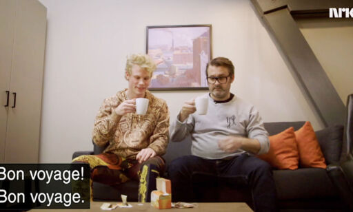 image: Her drikker Seltzer fleinsopp-te på tv. Var ikke godkjent av NRK