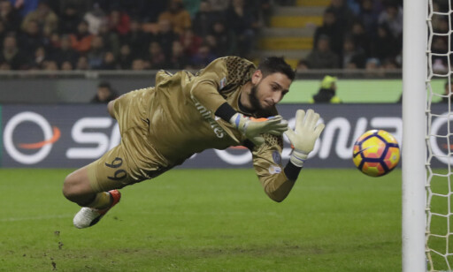 ISKALD: Gianluigi Donnarumma blir aldri nervøs når han spiller fotball. Foto: AP Photo/Luca Bruno/NTB Scanpix ISKALD: Gianluigi Donnarumma blir aldri nervøs når han spiller fotball. Foto: AP Photo/Luca Bruno/NTB Scanpix