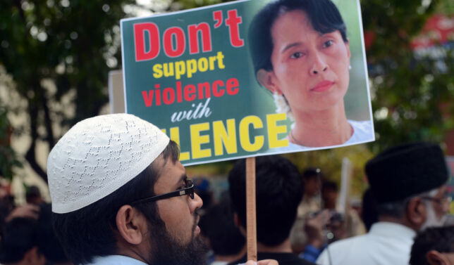 image: Fredens lady risikerer borgerkrig i Myanmar