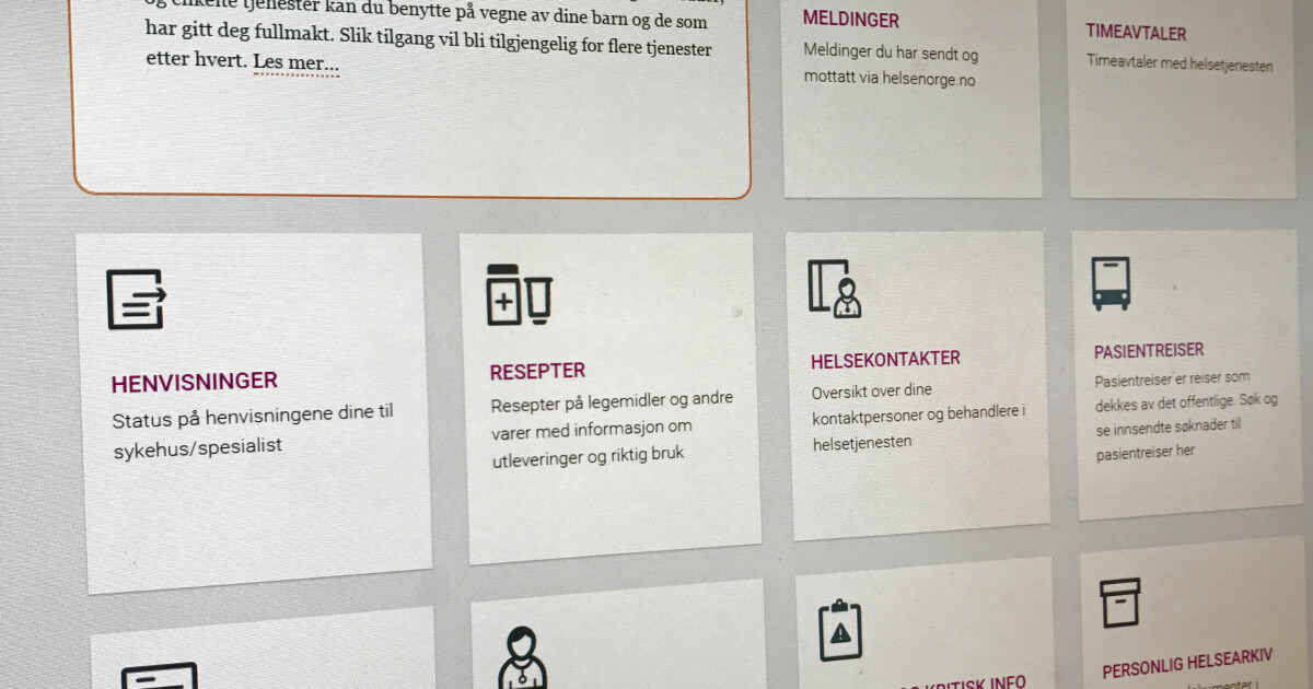 Fornye resept over nett Fornye resept over nett