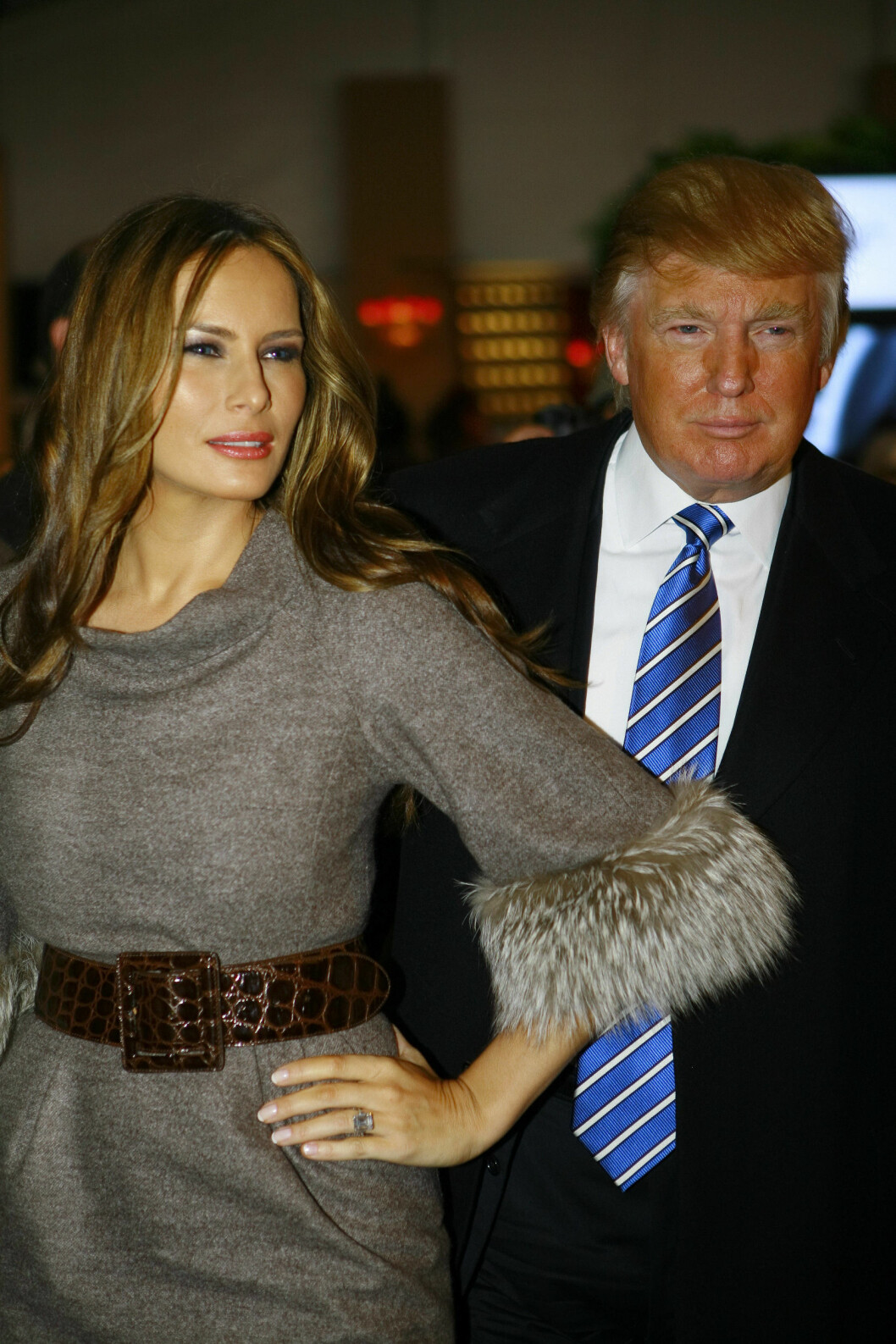 24 ÅRS FORSKJELL: Den amerikanske forretningsmannen Donald Trump (69) har vært gift med den slovenske brunetten Melania Knauss (45) siden 2008. De har ett barn sammen. Foto: NTB Scanpix 24 ÅRS FORSKJELL: Den amerikanske forretningsmannen Donald Trump (69) har vært gift med den slovenske brunetten Melania Knauss (45) siden 2008. De har ett barn sammen. Foto: NTB Scanpix