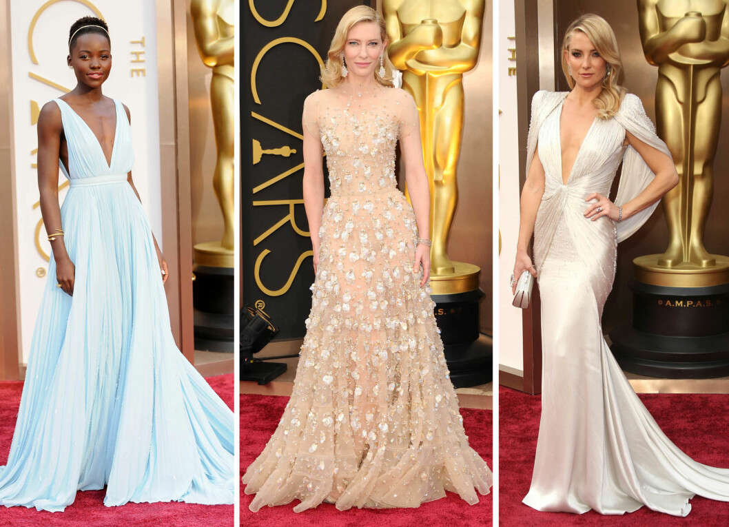 BEST KLEDDE: Lupita Nyong'o, Cate Blanchett og Kate Hudson er ekspertens topp tre fra Oscar 2014. Foto: All Over Press BEST KLEDDE: Lupita Nyong'o, Cate Blanchett og Kate Hudson er ekspertens topp tre fra Oscar 2014. Foto: All Over Press