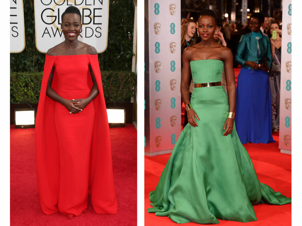LUPITA NYONG'O: Fargerike kjoler med rene snitt har blitt kjennetegnet til nykommeren. Foto: All Over Press LUPITA NYONG'O: Fargerike kjoler med rene snitt har blitt kjennetegnet til nykommeren. Foto: All Over Press
