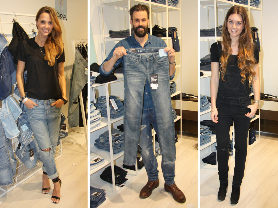 EKSPERTENES FAVORITTER: Camilla elsker boyfriendjeans, Jonas fortrekker en slim passform og Christin går for snekkerbuksen i vår. Foto: Stine Therese Strand EKSPERTENES FAVORITTER: Camilla elsker boyfriendjeans, Jonas fortrekker en slim passform og Christin går for snekkerbuksen i vår. Foto: Stine Therese Strand