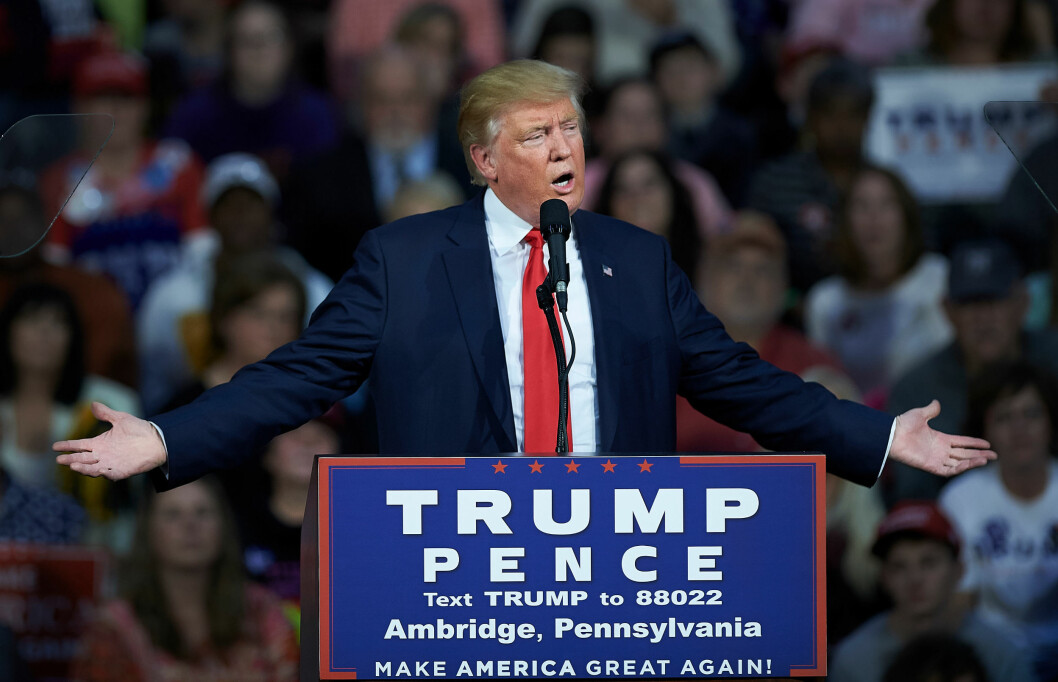 USAs NESTE PRESIDENT?: Tirsdag 8. november avgjør det amerikanske folket om det er forretningsmannen Donald Trump som blir USAs 45. president. Foto: NTB Scanpix USAs NESTE PRESIDENT?: Tirsdag 8. november avgjør det amerikanske folket om det er forretningsmannen Donald Trump som blir USAs 45. president. Foto: NTB Scanpix