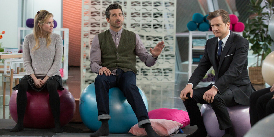 TREKANTDRAMA: Patrick Dempsey (i midten) er ny i Bridget Jones-triologien og gjør en fin rolle som Jack. Foto: Produsenten TREKANTDRAMA: Patrick Dempsey (i midten) er ny i Bridget Jones-triologien og gjør en fin rolle som Jack. Foto: Produsenten
