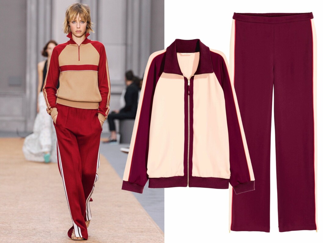 CHLOE VS H&M: Dressen til venstre er fra franske Chloe (pris ukjent), men til høyre finner du kopien! Jakke fra H&M, kr 399. Bukse fra H&M, kr 399. Foto: Scanpix, Produsenten CHLOE VS H&M: Dressen til venstre er fra franske Chloe (pris ukjent), men til høyre finner du kopien! Jakke fra H&M, kr 399. Bukse fra H&M, kr 399. Foto: Scanpix, Produsenten