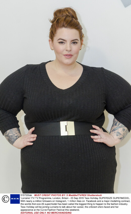 BANER VEI: Tess Holliday har virkelig fått gjennombrudd som ekte plus size-modell. Foto: All Over Press Norway BANER VEI: Tess Holliday har virkelig fått gjennombrudd som ekte plus size-modell. Foto: All Over Press Norway